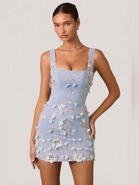 oh polly silver glitter dress Oh Polly flower sequin maxi dress in silver